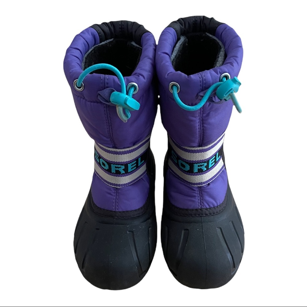 Sorel Kids Purple&Black Snow Boots Size 11